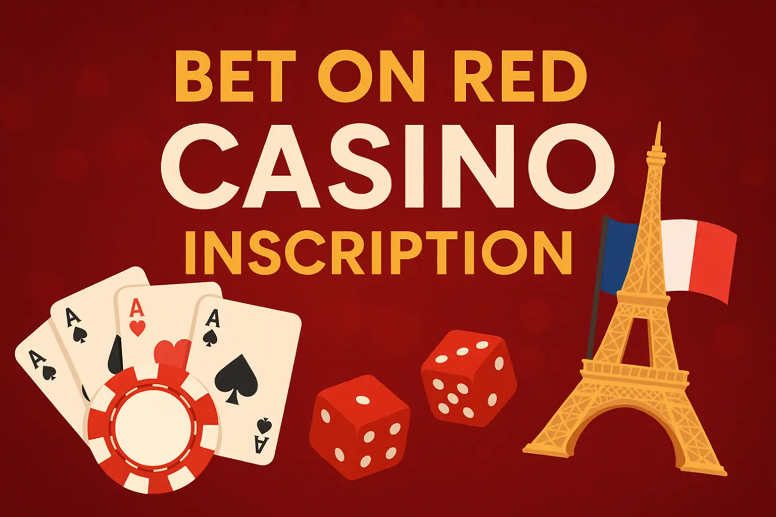 Bet on Red casino inscription