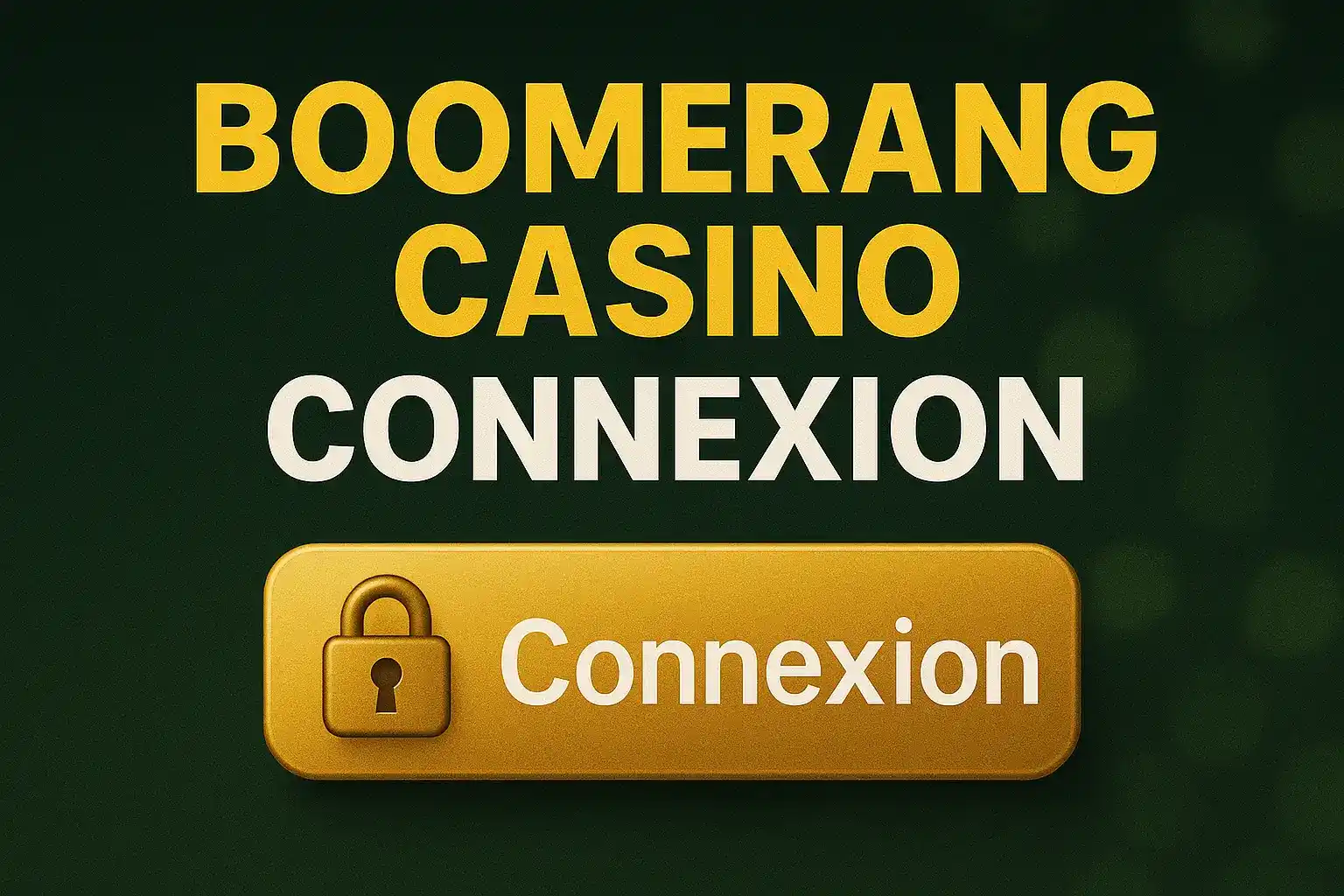 Boomerang casino connexion