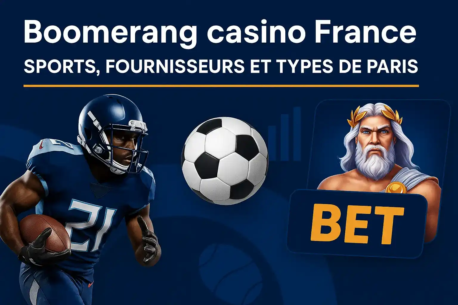 sports, fournisseurs et types de paris